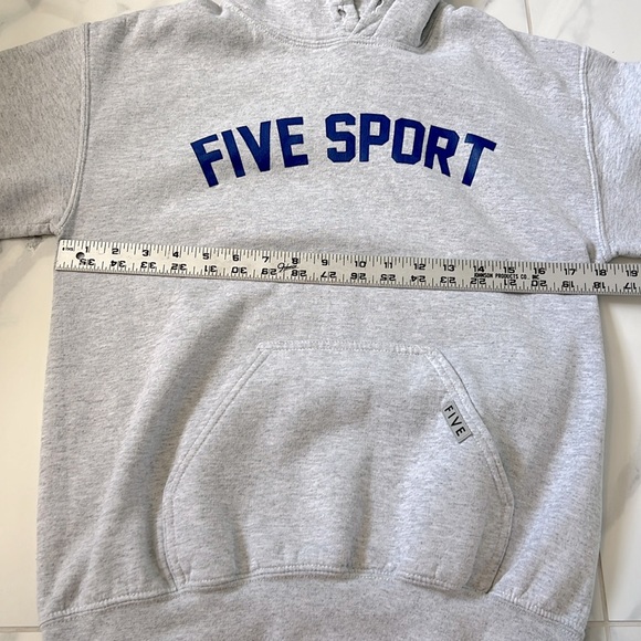 Five Dancewear FIVE SPORT Heathered Gray Sweatshirt Hoodie Women’s Size S - Picture 11 of 13